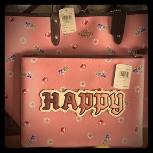 NWT Coach x Disney Snow White tote and makeup bag